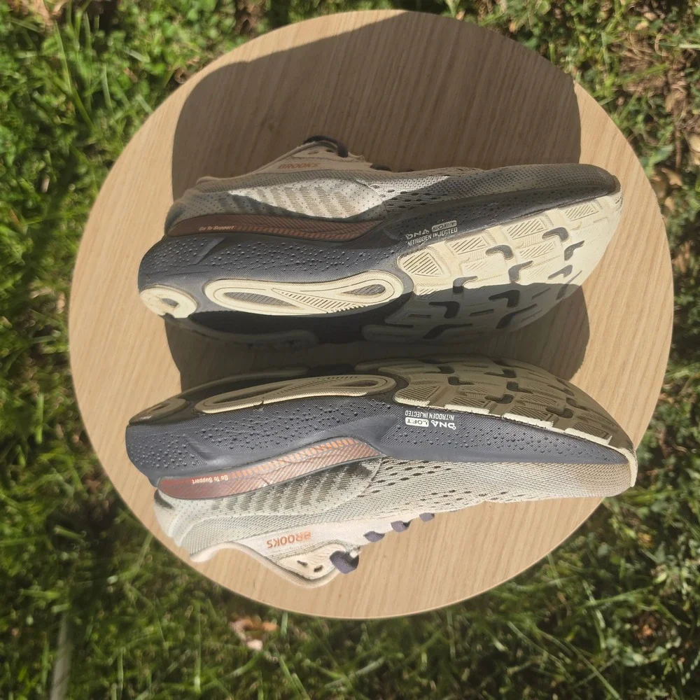 Brooks Adrenaline GTS 24 Grey Copper Running Shoes 1204261B030 Womens 8.5